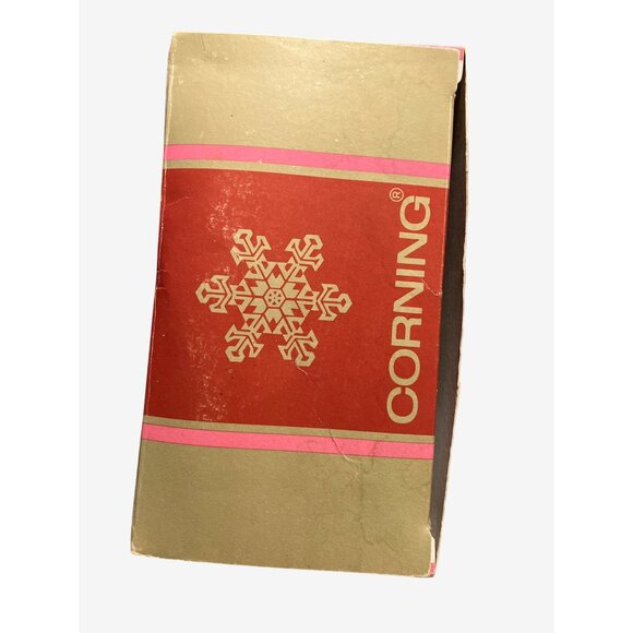 Corning Glass Works Christmas Ornaments Set Of 6 With Vintage 1973 - Picture 13 of 13